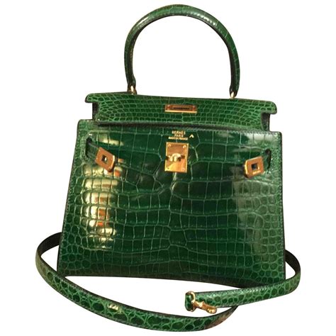 Hermes mini kelly crocodile